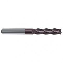 1/2 Dia. x 6 Overall Length 4-Flute Square End Solid Carbide SE End Mill-Round Shank-Center Cut-Firex - Apex Tool & Supply
