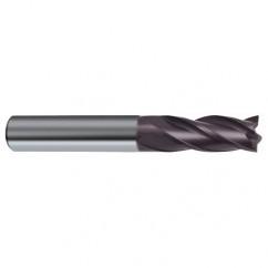 1/2 Dia. x 4-1/2 Overall Length 4-Flute Square End Solid Carbide SE End Mill-Round Shank-Center Cut-Firex - Apex Tool & Supply