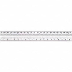 Starrett - Steel Rules Length (Inch): 19-1/2 Graduation Style: Zero-Centered - Apex Tool & Supply