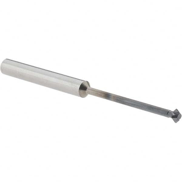 Accupro - 5/32° 5/32" Cut Diam, 0.078" Cut Width, 3/16" Shank, Solid Carbide Double-Angle Cutter - Apex Tool & Supply