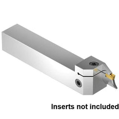 Kennametal - External Thread, 32mm Max Cut of Depth, 6mm Min Groove Width, 6" OAL, Right Hand Indexable Grooving Cutoff Toolholder - 1-1/4" Shank Height x 1-1/4" Shank Width, EG0600M06P04 Insert Style, EVSB Toolholder Style, Series Beyond Evolution - Apex Tool & Supply