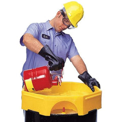 UltraTech - 5-1/2" High x 24" Diam, Polyethylene, Bung Funnel - 6 Gal Drum/Pail Capacity - Apex Tool & Supply