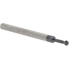 Accupro - 1/8° 1/8" Cut Diam, 0.062" Cut Width, 1/8" Shank, Solid Carbide Double-Angle Cutter - Apex Tool & Supply