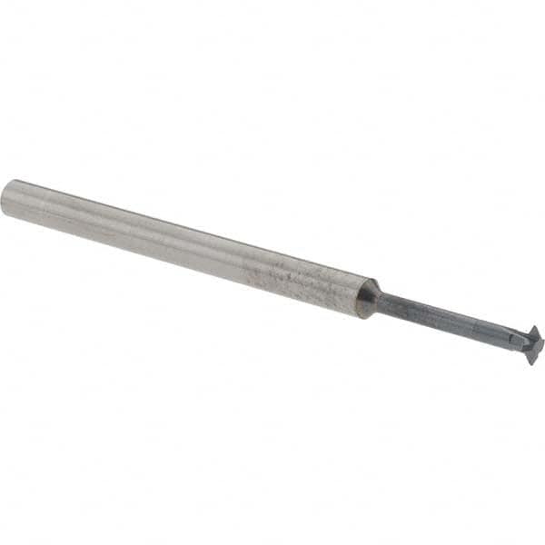 Accupro - 1/8° 1/8" Cut Diam, 0.036" Cut Width, 1/8" Shank, Solid Carbide Double-Angle Cutter - Apex Tool & Supply