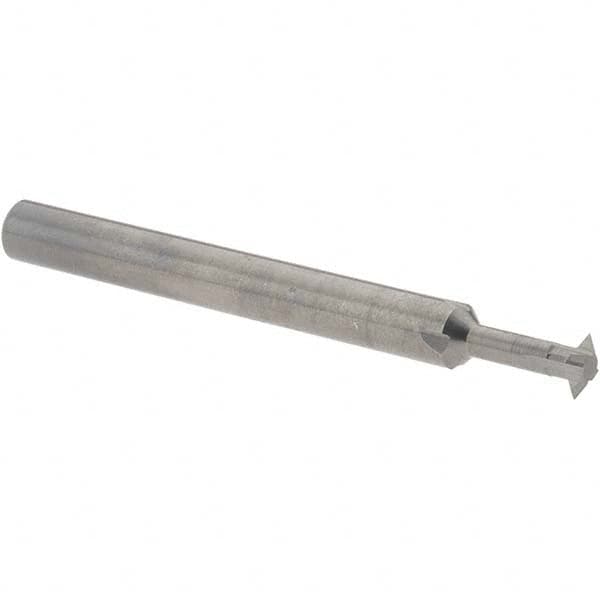 Accupro - 3/16° 3/16" Cut Diam, 0.055" Cut Width, 3/16" Shank, Solid Carbide Double-Angle Cutter - Apex Tool & Supply