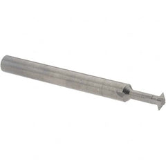 Accupro - 3/16° 3/16" Cut Diam, 0.055" Cut Width, 3/16" Shank, Solid Carbide Double-Angle Cutter - Apex Tool & Supply
