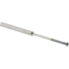 Accupro - 1/8° 1/8" Cut Diam, 0.062" Cut Width, 1/8" Shank, Solid Carbide Double-Angle Cutter - Apex Tool & Supply