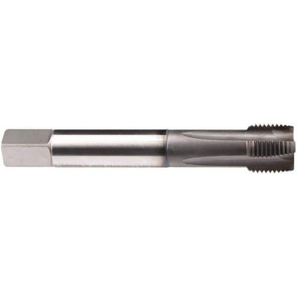 Emuge - 5/8-11 UNC 4 Flute BT Plug Spiral Flute Tap - High Speed Steel, GLT-1 Finish, 4.331" OAL, Right Hand Flute, Right Hand Thread, Series Rekord B-Z - Apex Tool & Supply