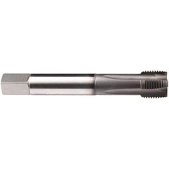 Emuge - 1/2-13 UNC 4 Flute BT Plug Spiral Flute Tap - High Speed Steel, GLT-1 Finish, 4.331" OAL, Right Hand Flute, Right Hand Thread, Series Rekord B-Z - Apex Tool & Supply