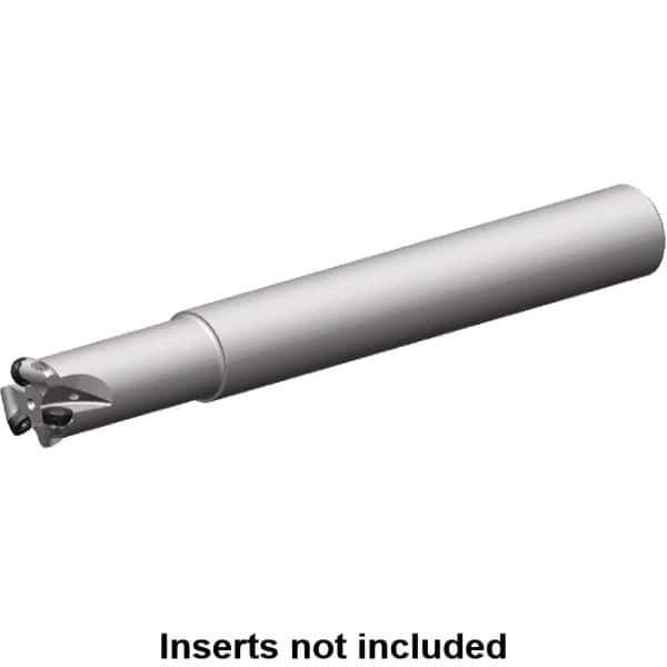 Kennametal - 13.41mm Cutting Diam, 1" Shank Diam, 1" Max Depth of Cut, Straight Shank Indexable Copy End Mill - 2 Inserts, RP.. 1204M0.. Insert, 7713 Toolholder, Steel, Through Coolant - Apex Tool & Supply