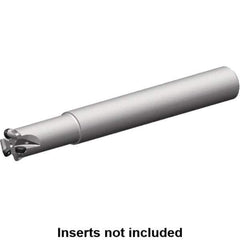 Kennametal - 13mm Cutting Diam, 25mm Shank Diam, 6mm Max Depth of Cut, Straight Shank Indexable Copy End Mill - 2 Inserts, RP.. 1204M0.. Insert, 7713 Toolholder, Steel, Through Coolant - Apex Tool & Supply