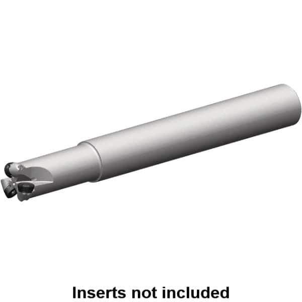 Kennametal - 22mm Cutting Diam, 25mm Shank Diam, 5mm Max Depth of Cut, Straight Shank Indexable Copy End Mill - 3 Inserts, RP.. 10T3M0.. Insert, 7713 Toolholder, Steel, Through Coolant - Apex Tool & Supply