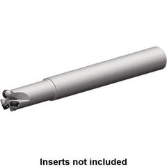 Kennametal - 10mm Cutting Diam, 20mm Shank Diam, 0.7874" Max Depth of Cut, Straight Shank Indexable Copy End Mill - 2 Inserts, RP.. 10T3M0.. Insert, 7713 Toolholder, Steel, Through Coolant - Apex Tool & Supply