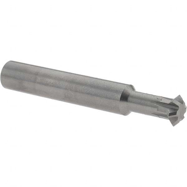 Accupro - 3/8° 3/8" Cut Diam, 1/8" Cut Width, 3/8" Shank, Solid Carbide Double-Angle Cutter - Apex Tool & Supply