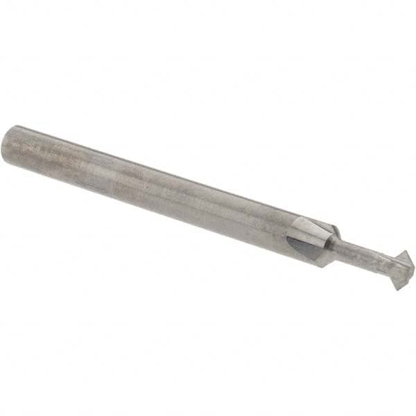 Accupro - ° 3mm Cut Diam, 0.059" Cut Width, 1/8" Shank, Solid Carbide Double-Angle Cutter - Apex Tool & Supply
