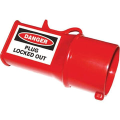 NMC - Plastic Socket Lockout - 380/415 Volt, 1 Padlock, 1 Circuit, English - Apex Tool & Supply