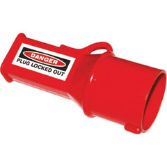 NMC - Plastic Socket Lockout - 110/130 Volt, 1 Padlock, 1 Circuit, English - Apex Tool & Supply