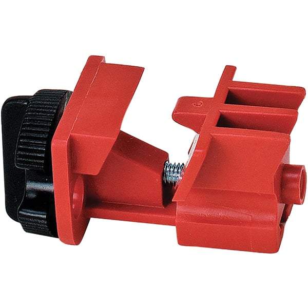 NMC - Plastic Multi-Pole Circuit Breaker Lockout - 120/277 Volt, 1 Padlock, 2 Circuits, English - Apex Tool & Supply
