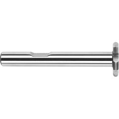 Harvey Tool - 1" Cut Diam, 1/32" Cut Width, 1/2" Shank, Straight-Tooth Woodruff Keyseat Cutter - Exact Industrial Supply