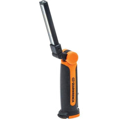 GearWrench - 3.7 Volts, 150 Lumens, Cordless Work Light - Black & Orange, 3 hr on High Setting, 6 hr on Low Setting Run Time - Apex Tool & Supply