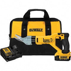 DeWALT - 2,500 SPM, 20 Volt, Pistol Grip Handle, Handheld Cordless Shear - 5/8" Cutting Capacity - Apex Tool & Supply