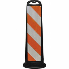PRO-SAFE - Traffic Barrels, Delineators & Posts Type: Vertical Panel Material: Polyethylene - Apex Tool & Supply