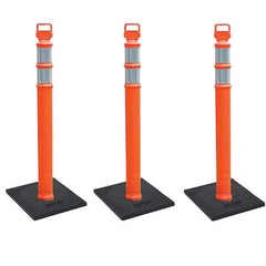 PRO-SAFE - Traffic Barrels, Delineators & Posts Type: Delineator Post Material: Polyethylene - Apex Tool & Supply