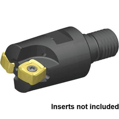 Kennametal - 38.1mm Cut Diam, 2.5mm Max Depth, M16 29mm Shank Diam, Modular Connection Indexable High-Feed End Mill - Screw Holding Method, XO..1205.. Insert, 7793VXO Toolholder, Through Coolant - Apex Tool & Supply