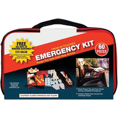 PRO-SAFE - Highway Safety Kits Type: Emergency Roadside Kit Number of Pieces: 60 - Apex Tool & Supply