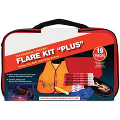 PRO-SAFE - Highway Safety Kits Type: Emergency Roadside Kit Number of Pieces: 19 - Apex Tool & Supply