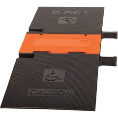 PRO-SAFE - 52-1/2" Long x 19" Wide x 1-3/4" High, Polyurethane Ramp Cable Guard - 20,000 Lb Load Limit - Apex Tool & Supply