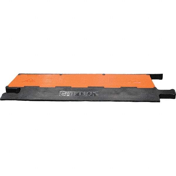 PRO-SAFE - 36" Long x 20" Wide x 1-3/4" High, Polyurethane Ramp Cable Guard - 20,000 Lb Load Limit - Apex Tool & Supply