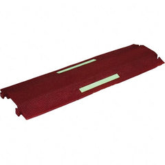 PRO-SAFE - 36" Long x 10-1/2" Wide x 1-1/2" High, Polyurethane Ramp Cable Guard - 8,850 Lb Load Limit - Apex Tool & Supply