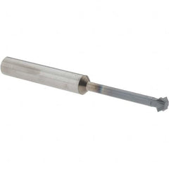 Accupro - ° 6mm Cut Diam, 0.118" Cut Width, 1/4" Shank, Solid Carbide Double-Angle Cutter - Apex Tool & Supply