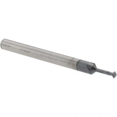Accupro - 5/64° 5/64" Cut Diam, 0.039" Cut Width, 1/8" Shank, Solid Carbide Double-Angle Cutter - Apex Tool & Supply