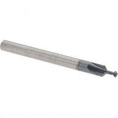 Accupro - 5/64° 5/64" Cut Diam, 0.039" Cut Width, 1/8" Shank, Solid Carbide Double-Angle Cutter - Apex Tool & Supply