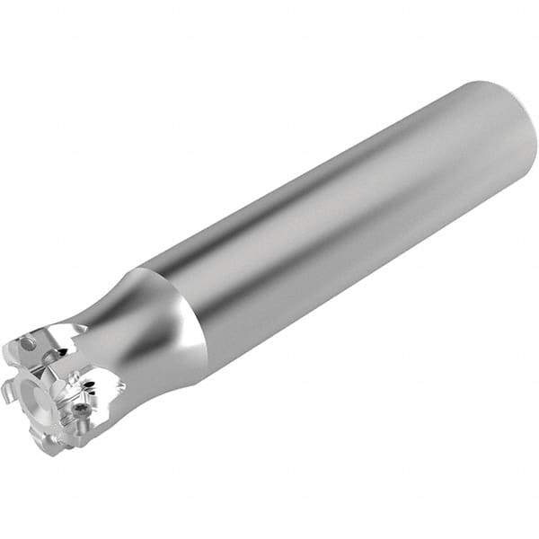 Seco - 25.2mm Cut Diam, 1.9mm Max Depth, 38.1mm Shank Diam, Cylindrical Shank Indexable High-Feed End Mill - Screw Holding Method, LPKT09 Insert, R217.21 Toolholder, Through Coolant - Apex Tool & Supply