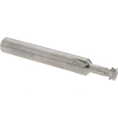 Accupro - 1/4° 1/4" Cut Diam, 0.072" Cut Width, 1/4" Shank, Solid Carbide Double-Angle Cutter - Apex Tool & Supply