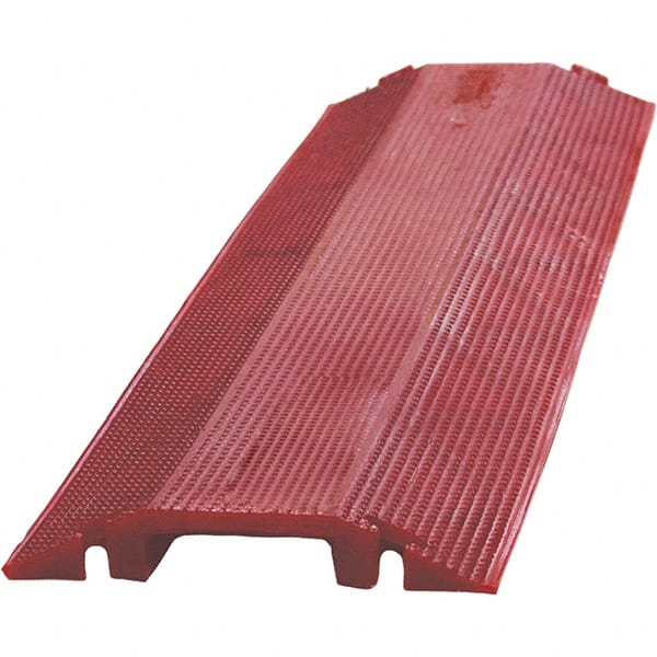 PRO-SAFE - 36" Long x 10-1/2" Wide x 1-1/2" High, Polyurethane Ramp Cable Guard - Apex Tool & Supply