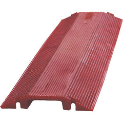 PRO-SAFE - 36" Long x 10-1/2" Wide x 1-1/2" High, Polyurethane Ramp Cable Guard - Apex Tool & Supply