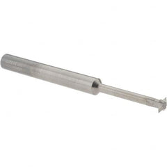 Accupro - 1/4° 1/4" Cut Diam, 0.072" Cut Width, 1/4" Shank, Solid Carbide Double-Angle Cutter - Apex Tool & Supply