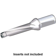 Kennametal - 60mm Max Drill Depth, 4xD, 15mm Diam, Indexable Insert Drill - 2 Inserts, 20mm Shank Diam, Whistle Notch Shank - Apex Tool & Supply