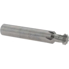 Accupro - 1/2° 1/2" Cut Diam, 0.187" Cut Width, 1/2" Shank, Solid Carbide Double-Angle Cutter - Apex Tool & Supply