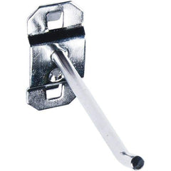 NMC - 1" Long Pegboard Hook - 1" Projection, 30° Bend, Stainless Steel - Apex Tool & Supply