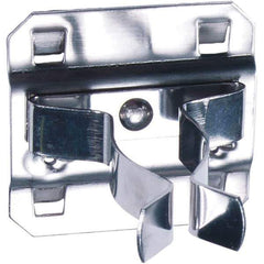 NMC - 7/8" Long Extended Spring Clip Pegboard Hook - 7/8" Projection, Stainless Steel - Apex Tool & Supply