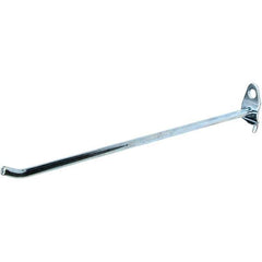 NMC - 8" Long Pegboard Hook - 8" Projection, 30° Bend, Steel - Apex Tool & Supply
