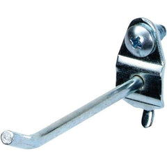 NMC - 4" Long Pegboard Hook - 4" Projection, 30° Bend, Steel - Apex Tool & Supply