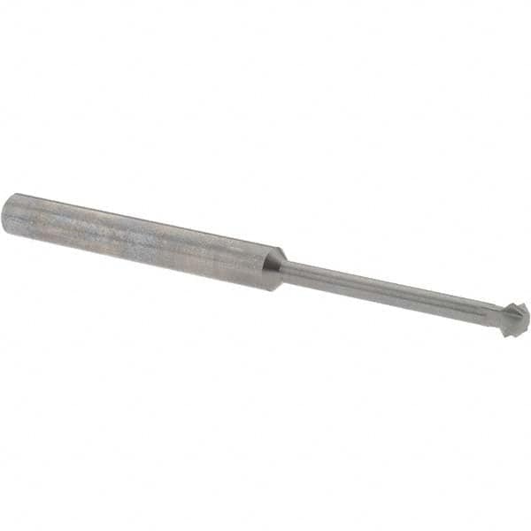Accupro - 3/16° 3/16" Cut Diam, 0.093" Cut Width, 3/16" Shank, Solid Carbide Double-Angle Cutter - Apex Tool & Supply