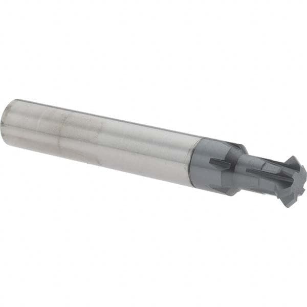 Accupro - 3/8° 3/8" Cut Diam, 1/8" Cut Width, 3/8" Shank, Solid Carbide Double-Angle Cutter - Apex Tool & Supply