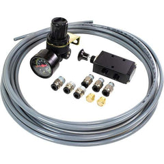 Air Vise Workholding - 13 Piece Vise Pneumatic Operation Kit - Steel, Brass, Plastic - Apex Tool & Supply